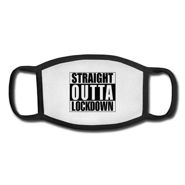 straight outta lockdown youth mask
